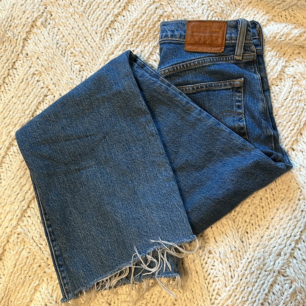 Levis Ribcage Button Fly Georgie Jeans